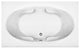 Drop, Soaking Bath Biscuit 70.5x41.5x19.375