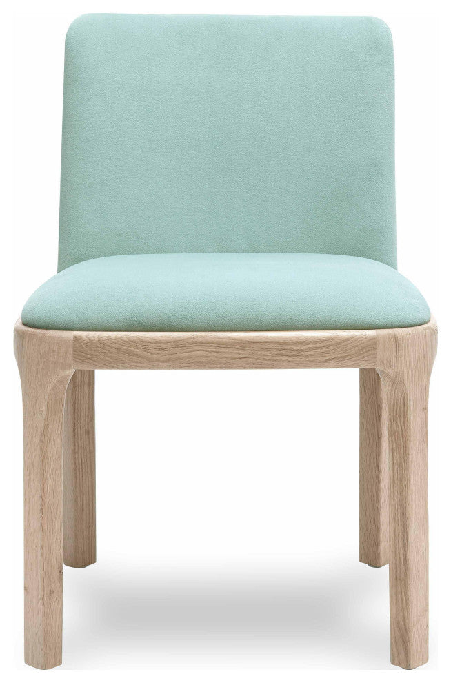 Rebecca Performance Velvet Dining Chair, Light Blue