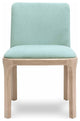 Rebecca Performance Velvet Dining Chair, Light Blue