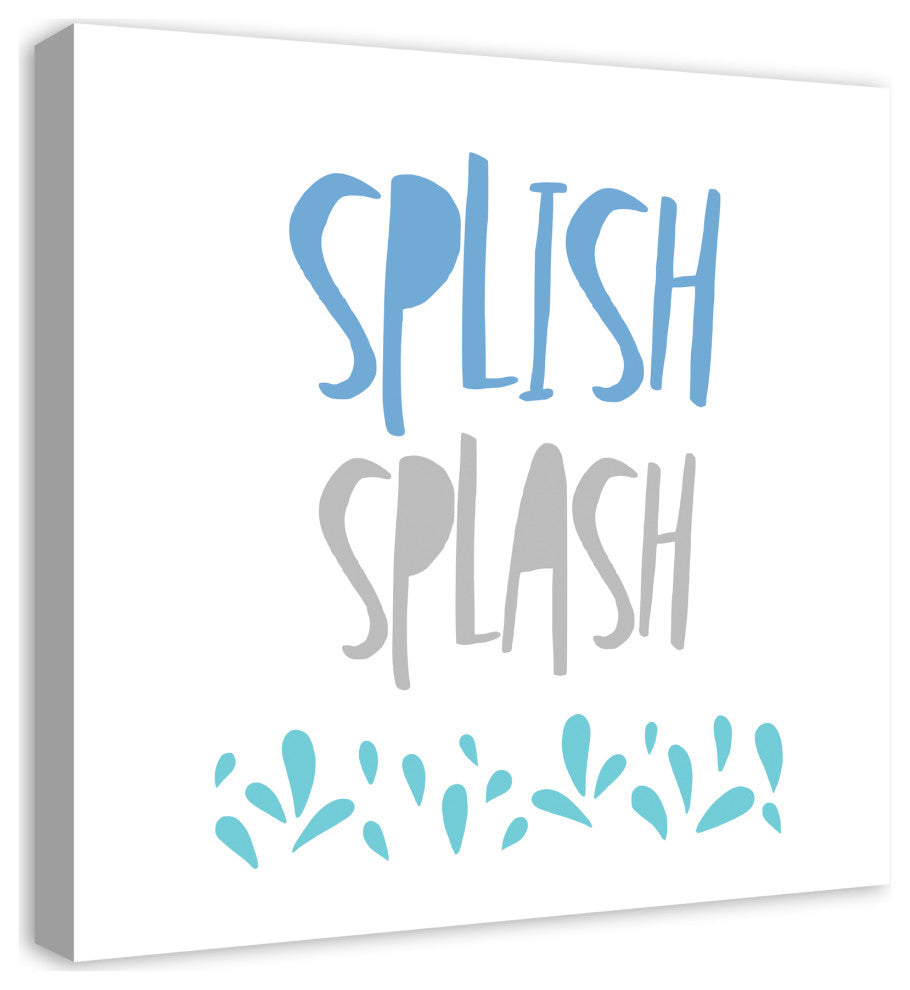 Splish Splash 24x24 Canvas Wall Art