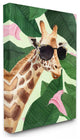 Stupell Industries Fashion Giraffe Funny Flower Tropical Painting, 16 x 20