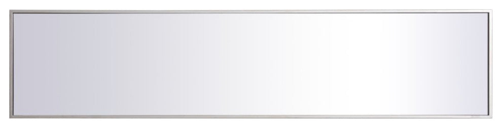 Elegant Decor MR41460S Metal Frame Rectangle Mirror, 14", Silver