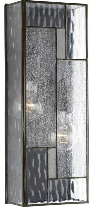 Geometric Collection 2-Light Medium Wall Lantern, Architectural Bronze