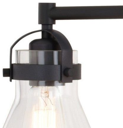 Mason 4 Light Vanity Charcoal Black