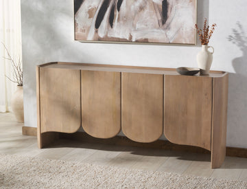Safavieh Couture Howie 4 Door Wood Sideboard, Natural