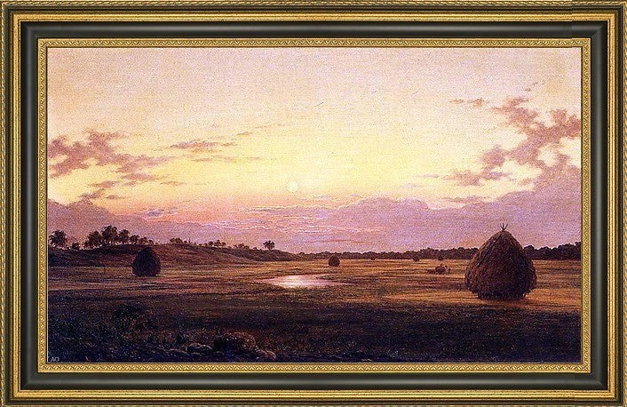Albert Fitch Bellows At Dawn Framed Premium Canvas Print, 16"x24"