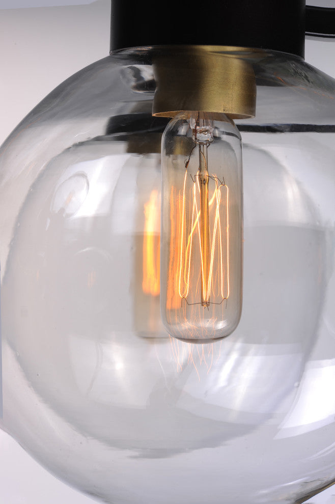 Maxim Bauhaus One Light Mini Pendant 90510CLBZSBR