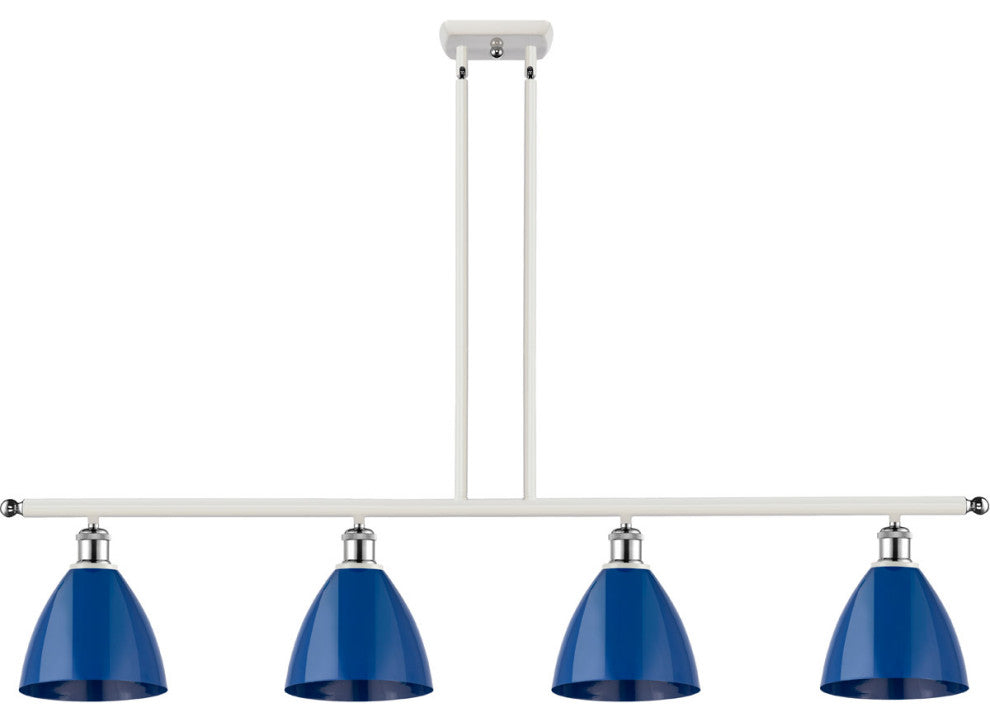 Innovations 516-4I-WPC-MBD-75-BL-LED 4 Light Island Light White Polished Chrome