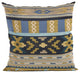 Plutus Blue Unique Lanes Border Luxury Throw Pillow, 20"x36"