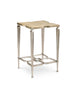Clover Taupe Silver Side Table