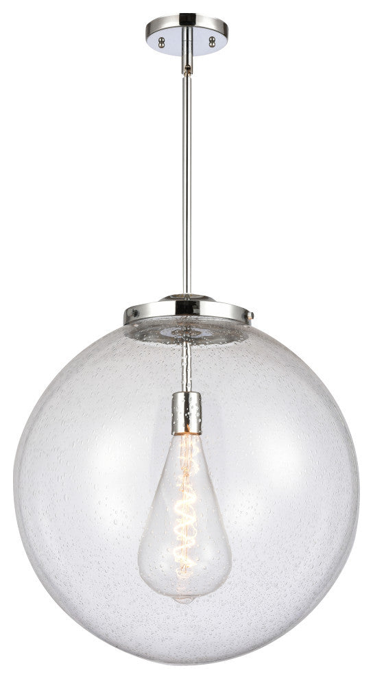 Beacon Pendant, Polished Chrome, Seedy