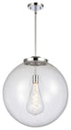 Beacon Pendant, Polished Chrome, Seedy