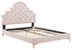 Gwyneth Tufted Performance Velvet Queen Platform Bed - Pink