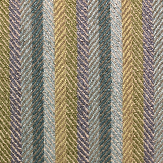 Plutus Blue Tracks Stripe Luxury Throw Pillow, 20"x26"