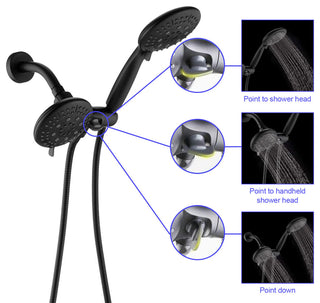 High Pressure 35-Function Dual 2 in 1 Shower Faucet with Valve