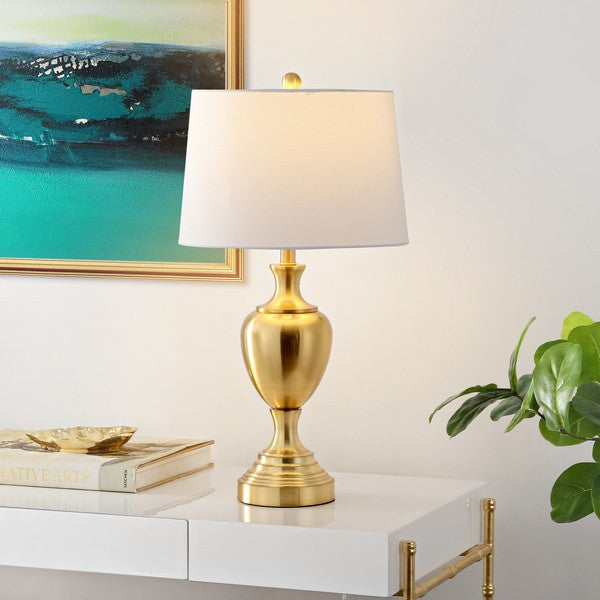 Safavieh Poppy Iron Table Lamp, Brass