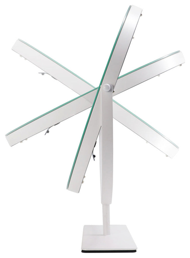 Aura Tri Tone LED Makeup Mirror, White