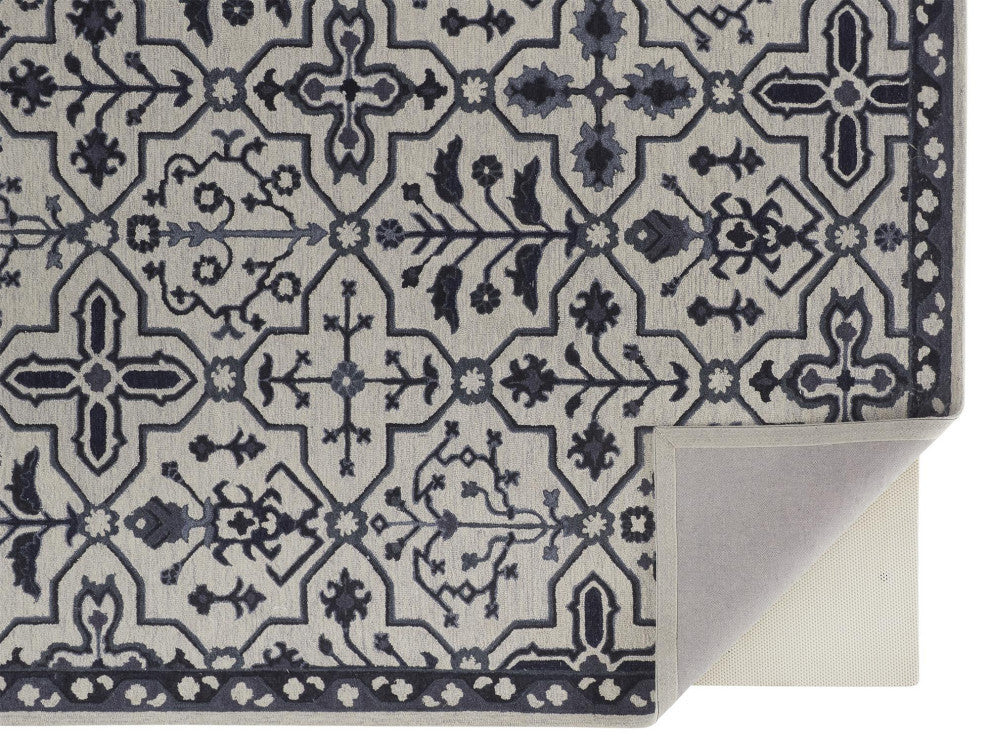 Weave & Wander Faris Charcoal 9'x12' Hand Tufted Area Rug