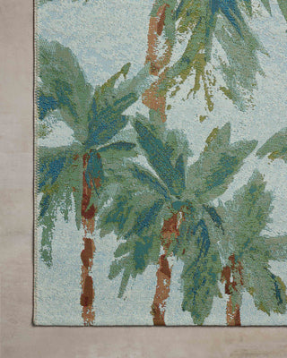 Loloi Botanical Sky / Green 18" x 18" Sample Rug