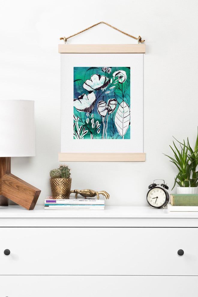 Deny Designs Cayenablanca Abstract Garden Art Print