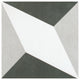 Twenties Ceramic Floor and Wall Tile, Diamond