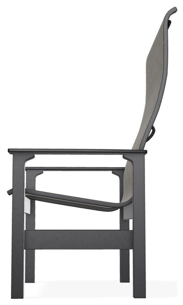 Leeward Sling Outdoor Supreme Armchair, Storm/Black