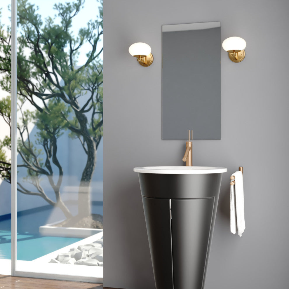 Sloane 1 Light Wall Light Satin Brass
