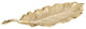 Classic Touch Gold Leaf Dish - 19.75"L