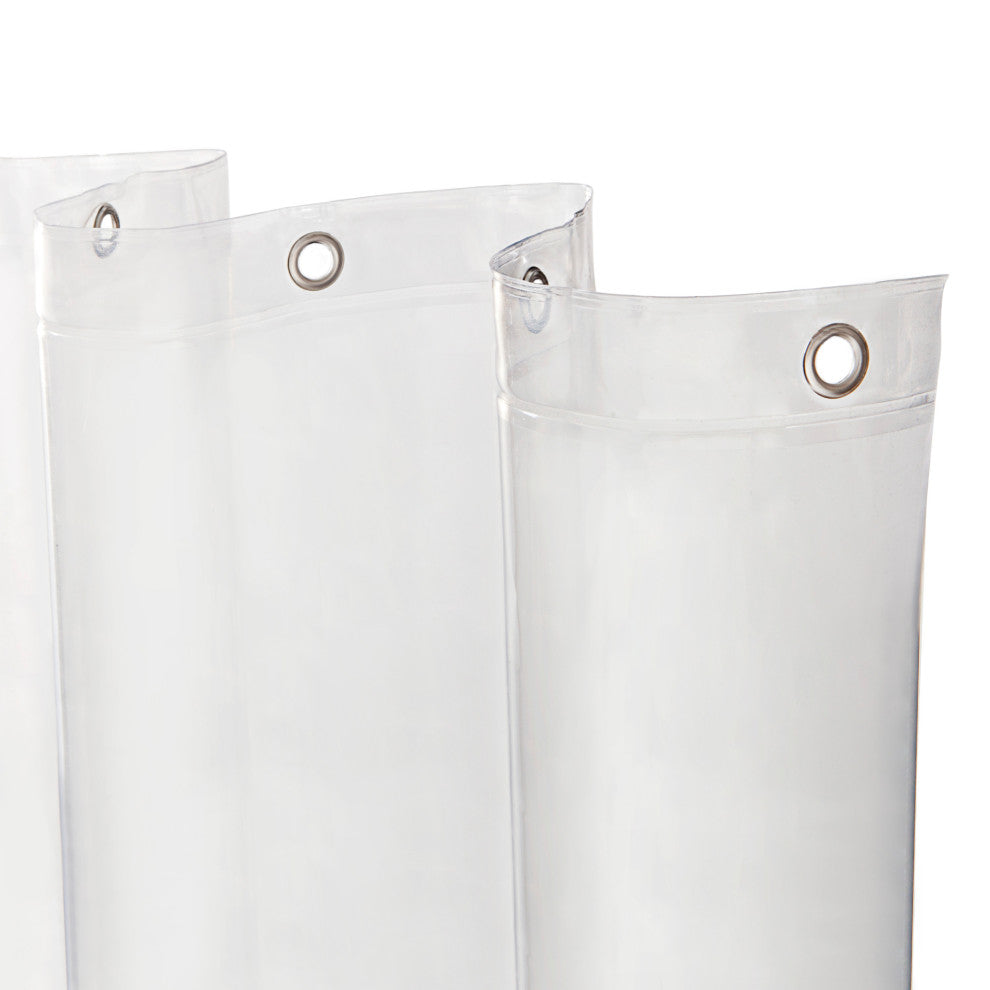 Microban Protected Heavyweight PEVA Shower Liner, 70" W x 72" H, Clear