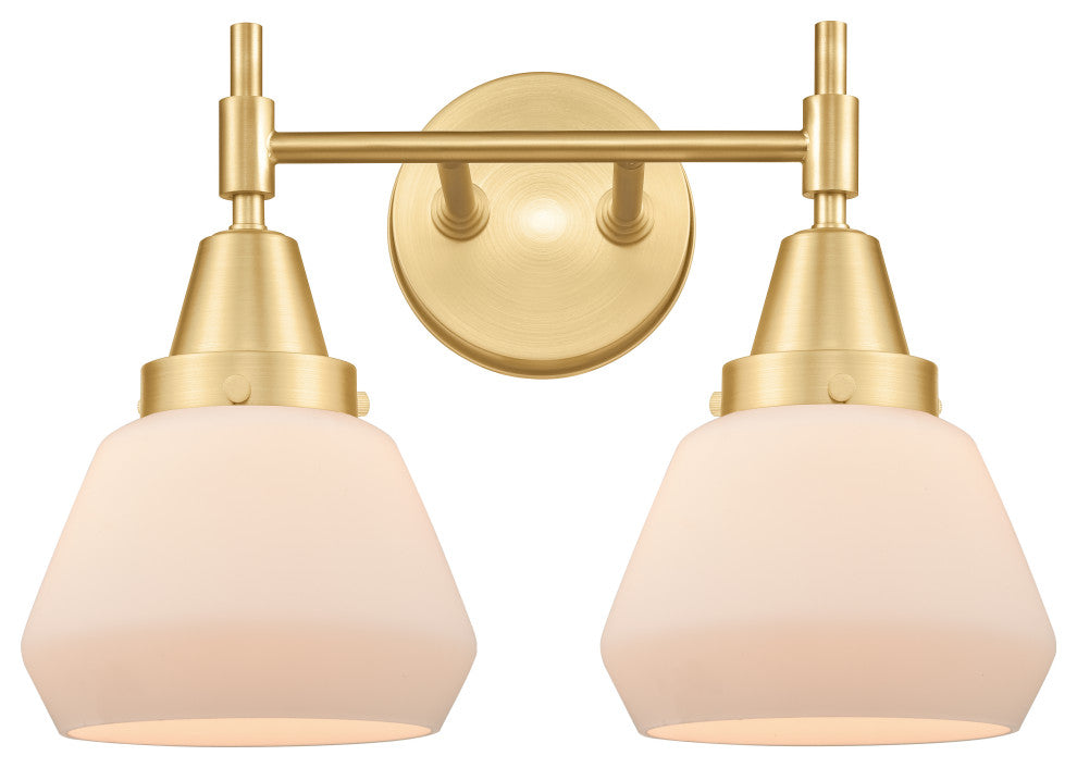 Innovations 447-2W-SG-G171 2-Light Bath Vanity Light, Satin Gold