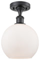 Innovations Lighting 516-1C-BK-G121-8 Athens 1 Light 8" Semi-Flush Mount