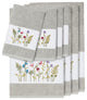 Serenity 8-Piece Embellished Towel Set, Light Gray