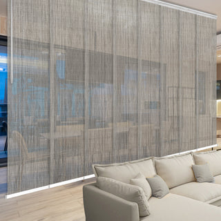 Arias 8-Panel Track Extendable Vertical Blinds 130-175"W