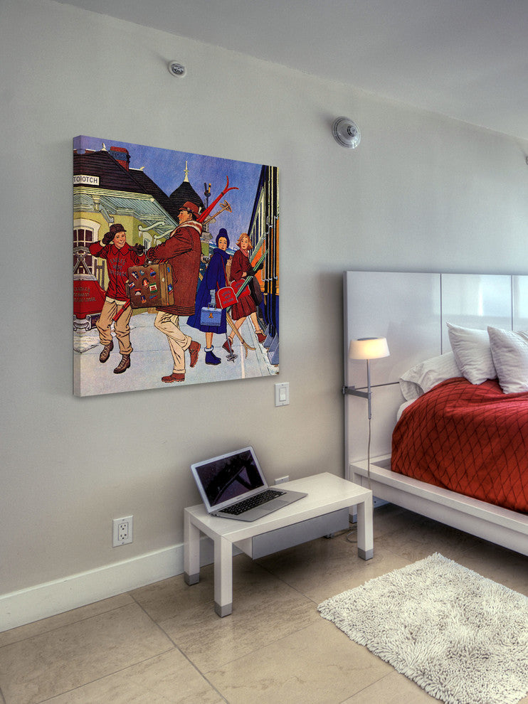 "Wrong Week at the Ski Resort" Print on Canvas by James Williamson