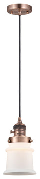INNOVATIONS 201CSW-AC-G181S-LED 1-Light Mini Pendant Antique Copper