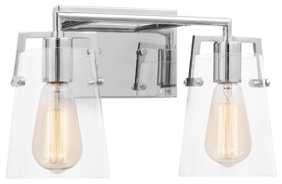 Crofton 2 Light Bath, Chrome