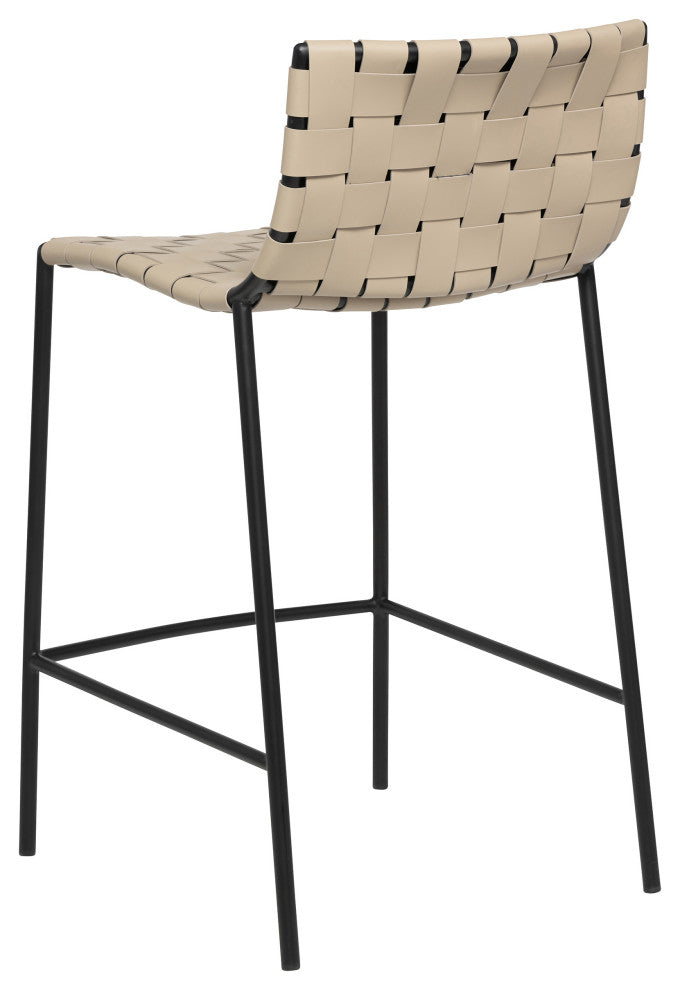 Elite Living Soho (Single) Bar & Counter Stool, Sand, 26-Inch Counter Height