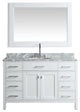 London 54" Single Sink Vanity Set, White