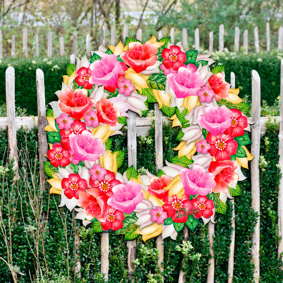 Flowers Summer Wreath Door Hanger