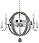 Sharlow 32x28" 5-Light Modern Transitional Chandelier by Kalco