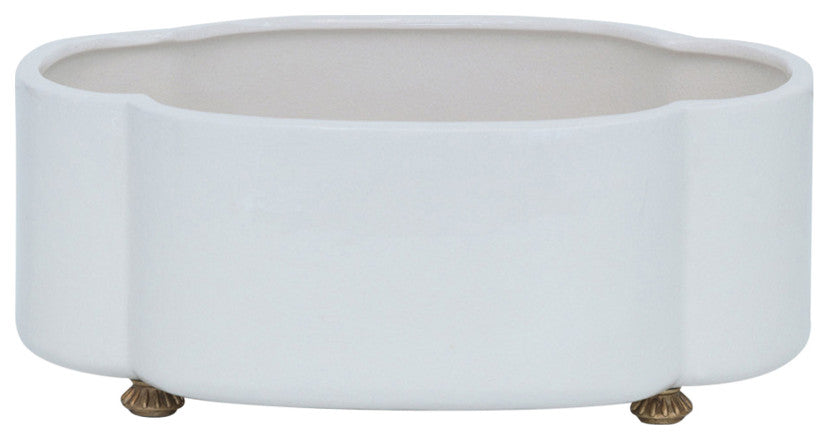 Carol Oval Cream Planter