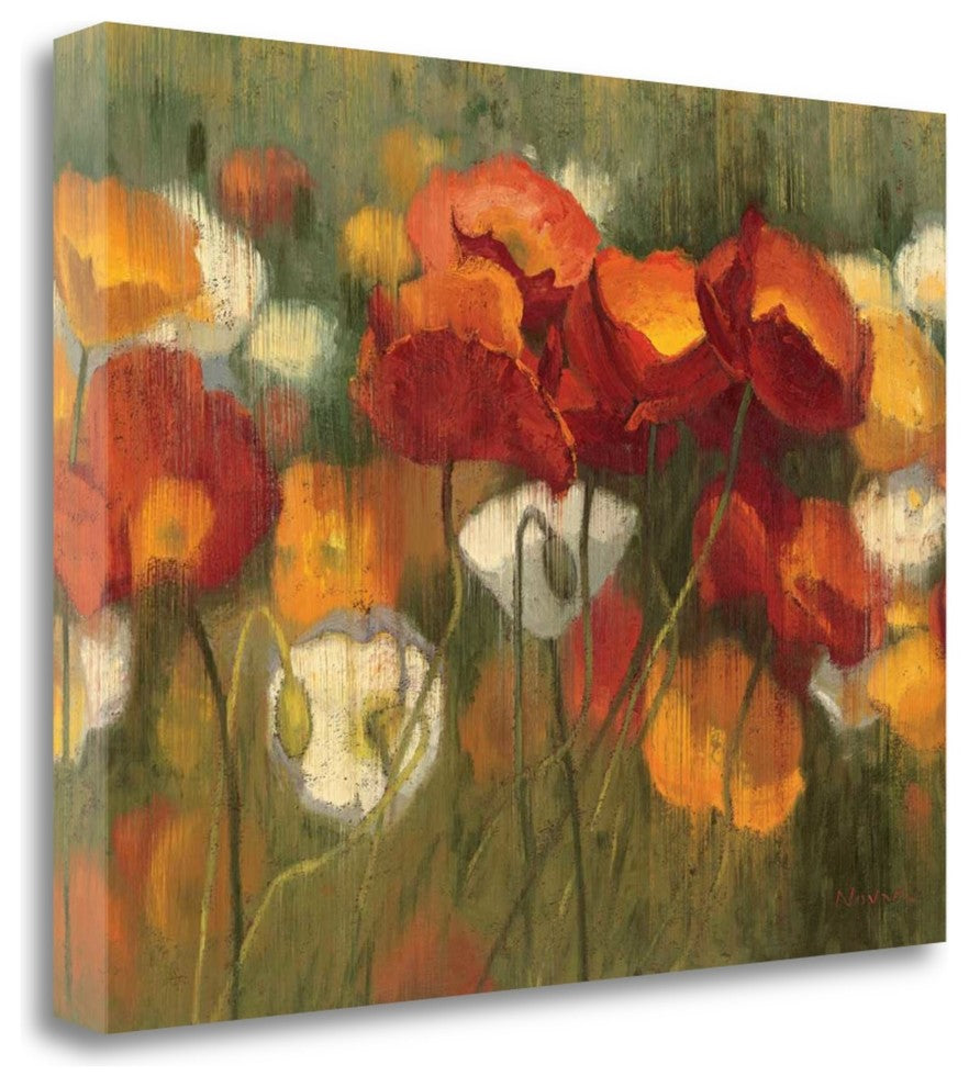 "The Power Of Red II" By Shirley Novak, Giclee Print on Gallery Wrap Canvas