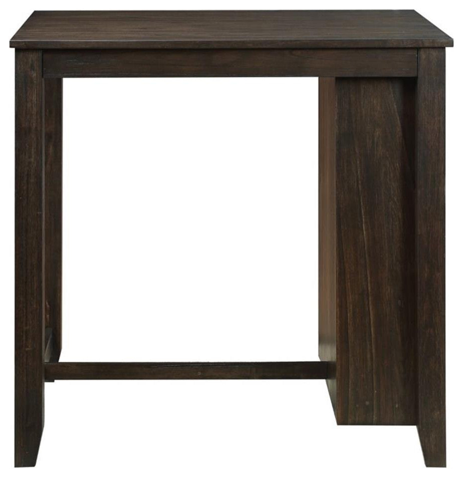 Lexicon Daye 3 Piece Wood Counter Height Dining Set in Dark Cherry