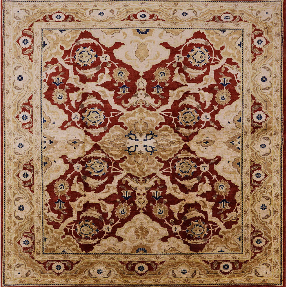 Ahgly Company Indoor Square Mid-Century Modern Area Rugs, 4' Square