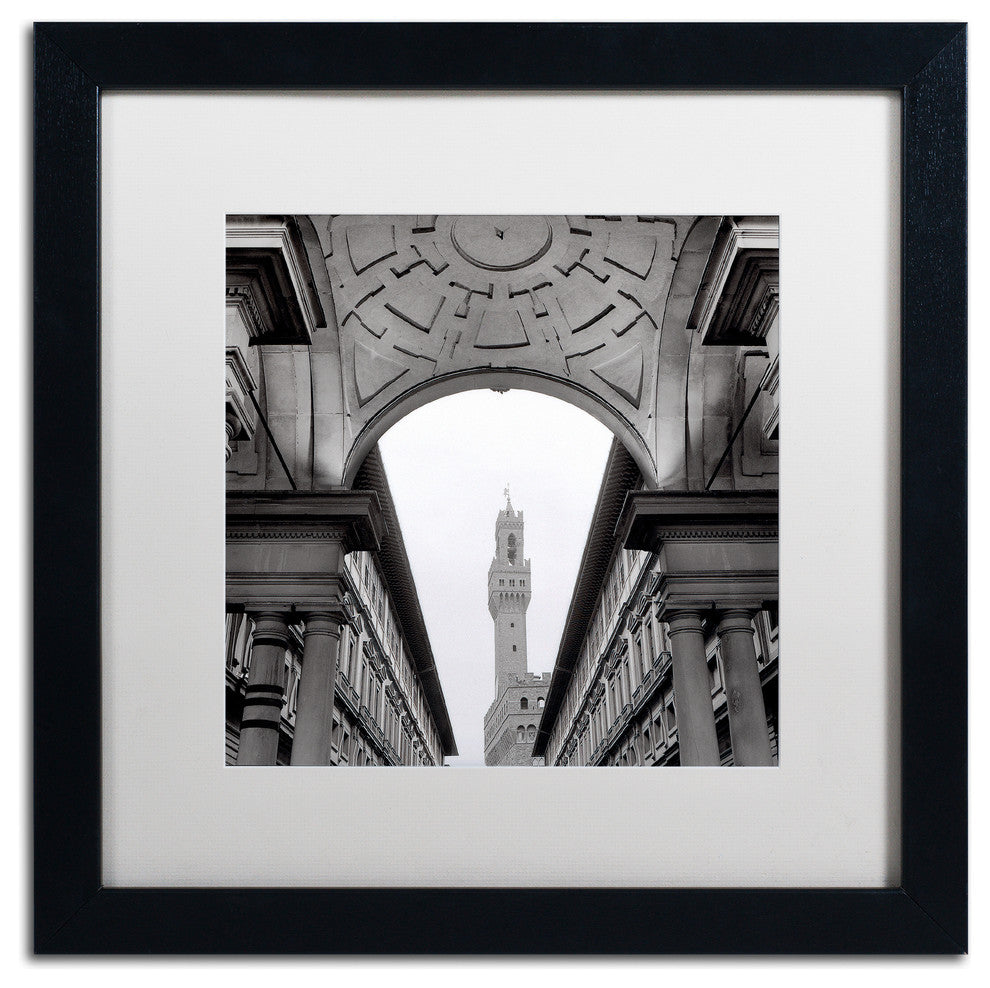 Alan Blaustein 'Firenze II' Art, Black Frame, White Mat, 16x16
