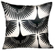 Plutus Black Swan Black Animal Motif Luxury Throw Pillow, 24"x24"