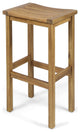 GDF Studio Cassie Outdoor 30" Acacia Wood Barstools, Natural, Set of 4