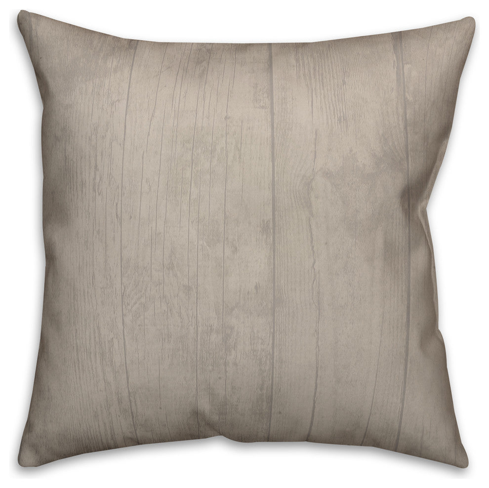 B Rustic Wreath Monogram Spun Poly Pillow, 18x18