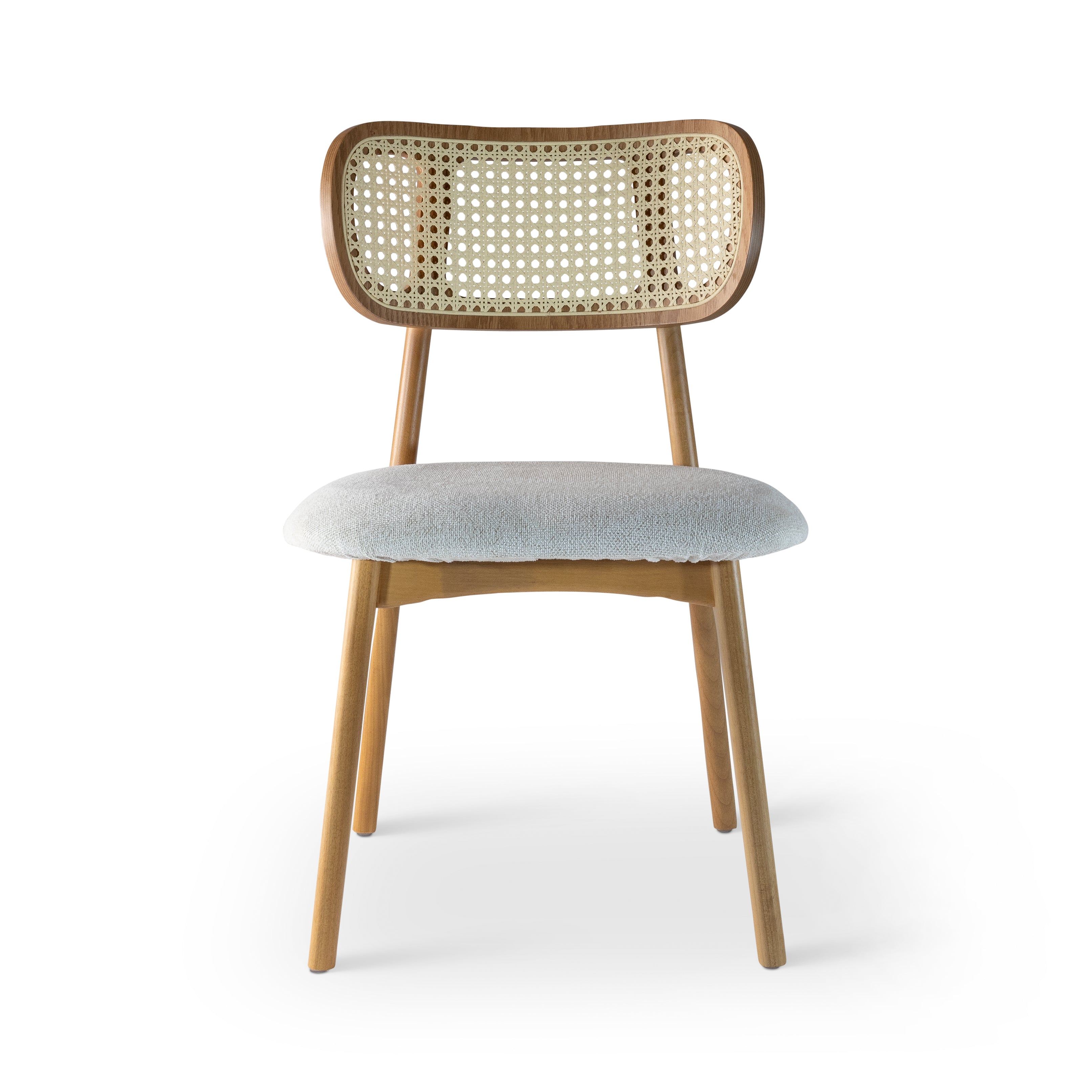 Claudia Cane Side Chair, Domasco, Natural