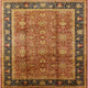 Ahgly Company Indoor Square Mid-Century Modern Area Rugs, 7' Square